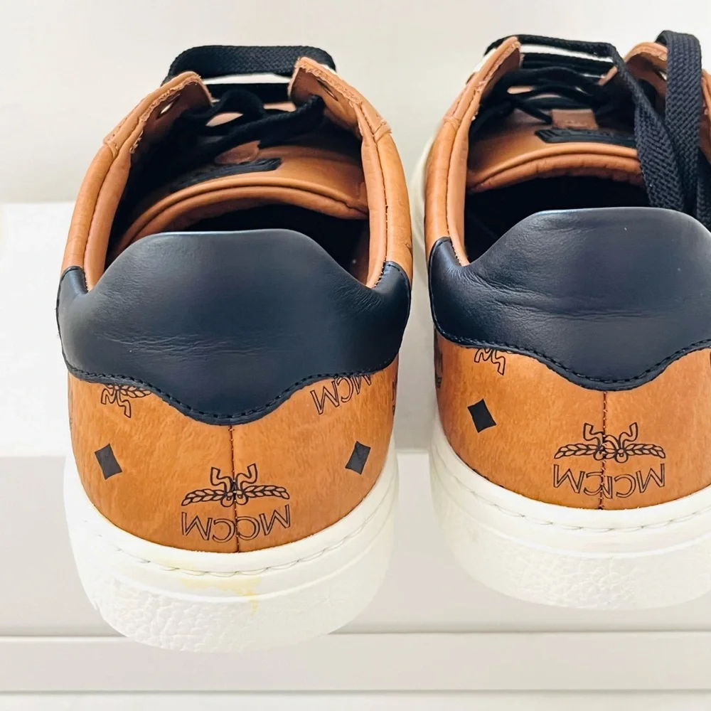 NWOB MCM women's sneakers in luggage tan 38